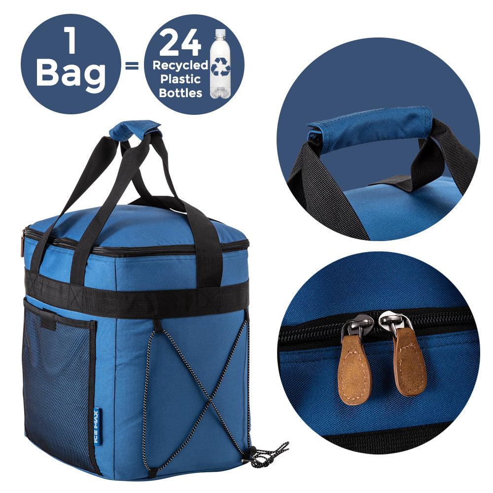 IceMax 'Leave Only Footprints' Recycled ♻️ Picnic Cool Bag - Cabin Max