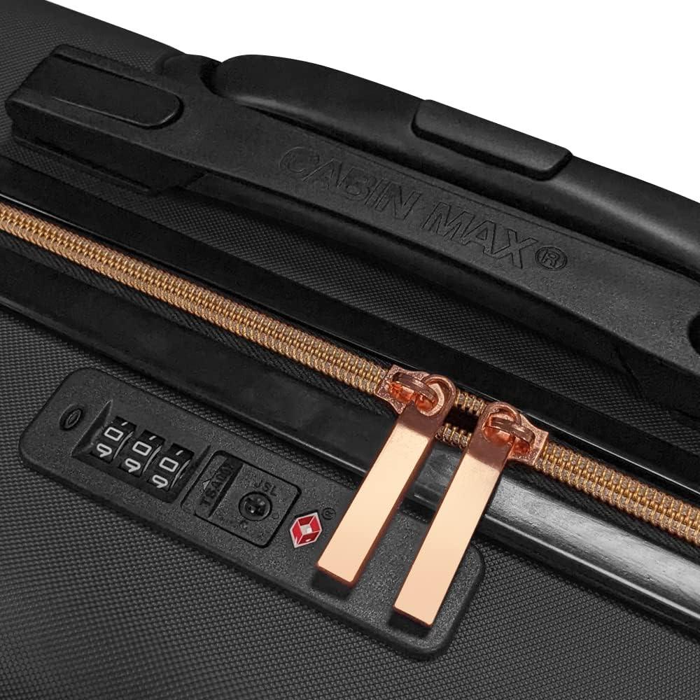 Seville Suitcase and Travel Hack Backpack - Black - Cabin Max
