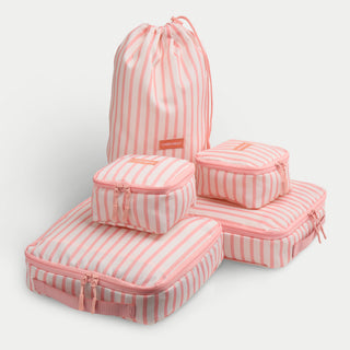 Classic Striped 5-Piece Packing Cube Set