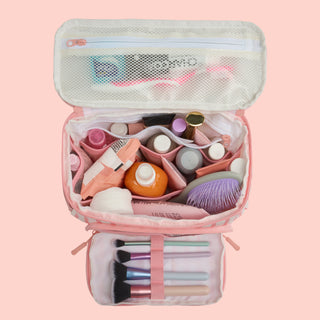 Classic Striped Toiletries Bag