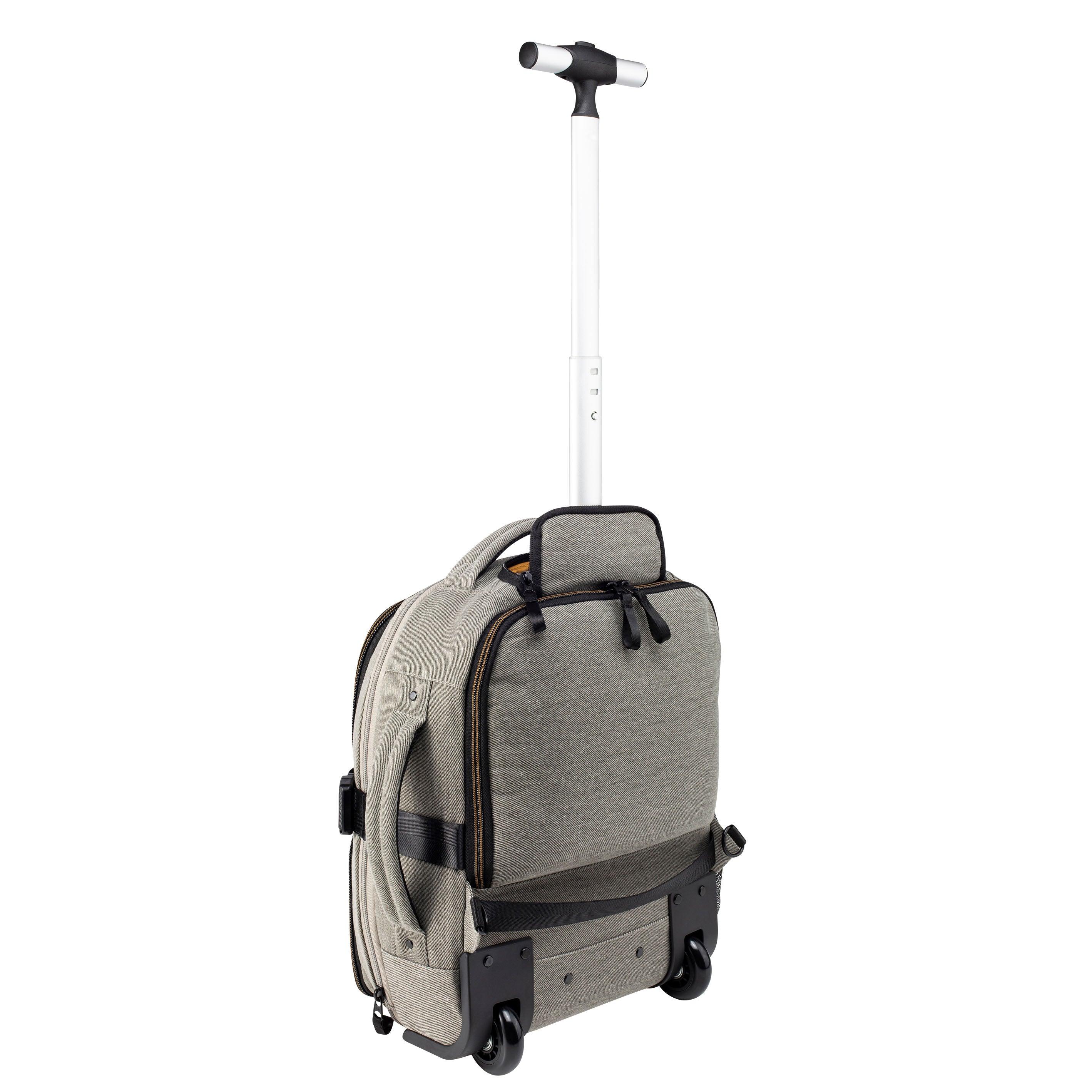  Cabin Max Evos 40x30x15 Expandable to 40x30x20 Hybrid Trolley  Backpack Carry On Hand Luggage, Brown, 40x20x15, Hybrid trolley backpack :  Ropa, Zapatos y Joyería